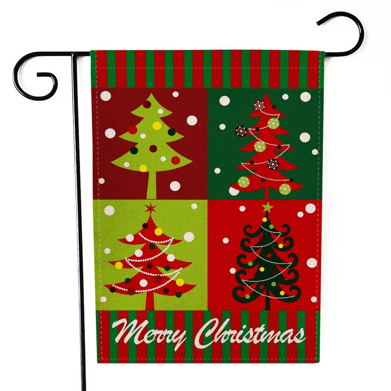 Рождественская вечеринка Искусственная елка снеговик олень принт сад балкон