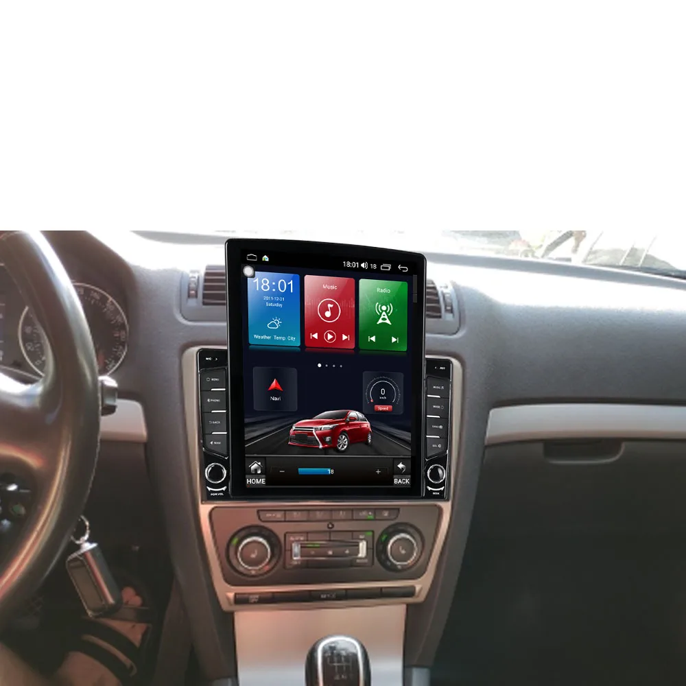 Runningnav для SKODA Octavia 2007 2008 2009 2010 - 2012 Tesla Тип Android автомобильное радио мультимедийный
