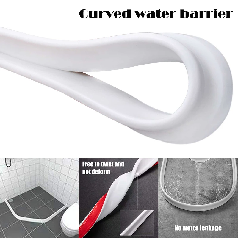 

Bathroom Kitchen Water Stopper Dry and Wet Separation Silicone Water Barriers Floor Partition Strips GR5