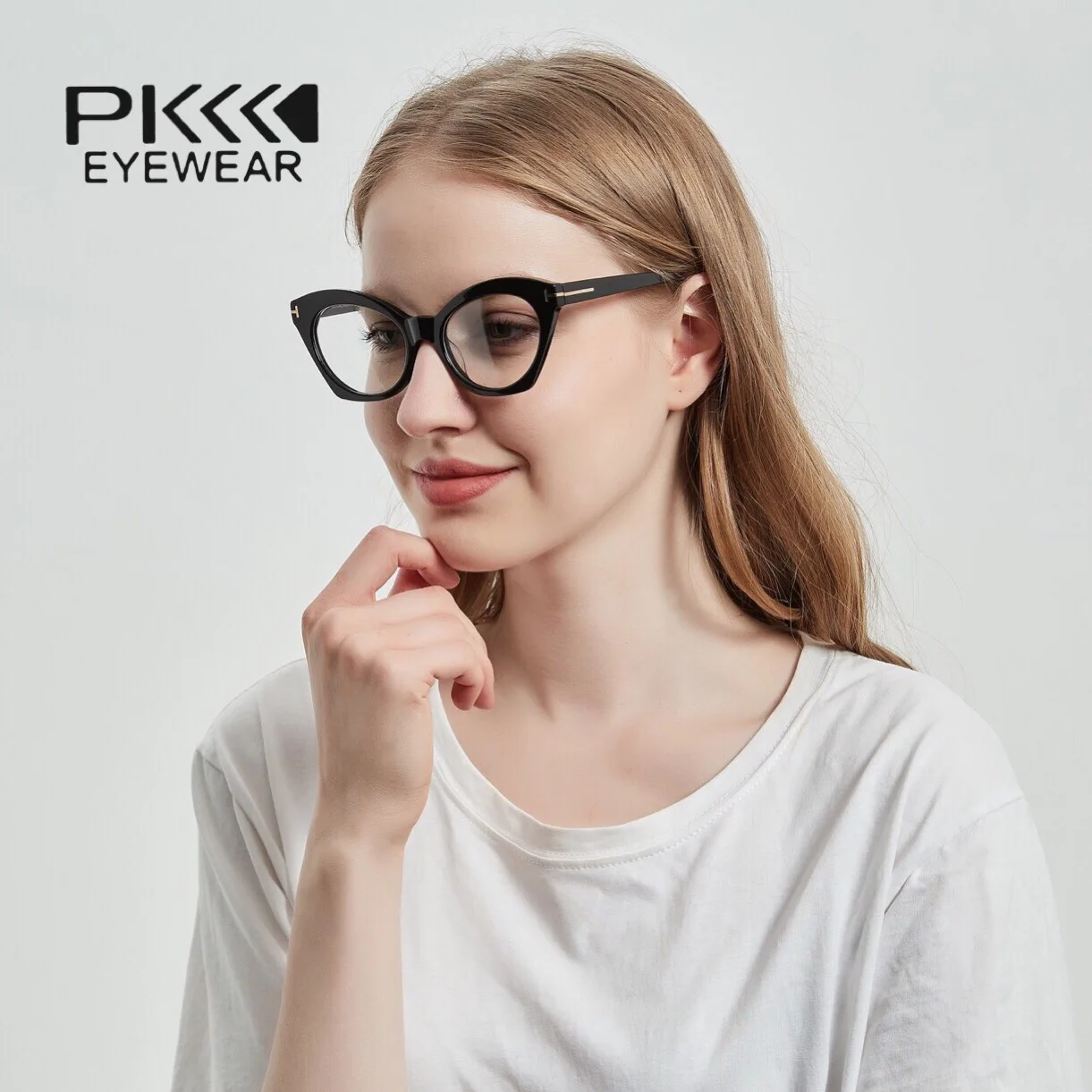 

2021 new TF5456 cat eye frame women tortoise acetate eyeglasses eyewear prescription myopia best quality butterfly