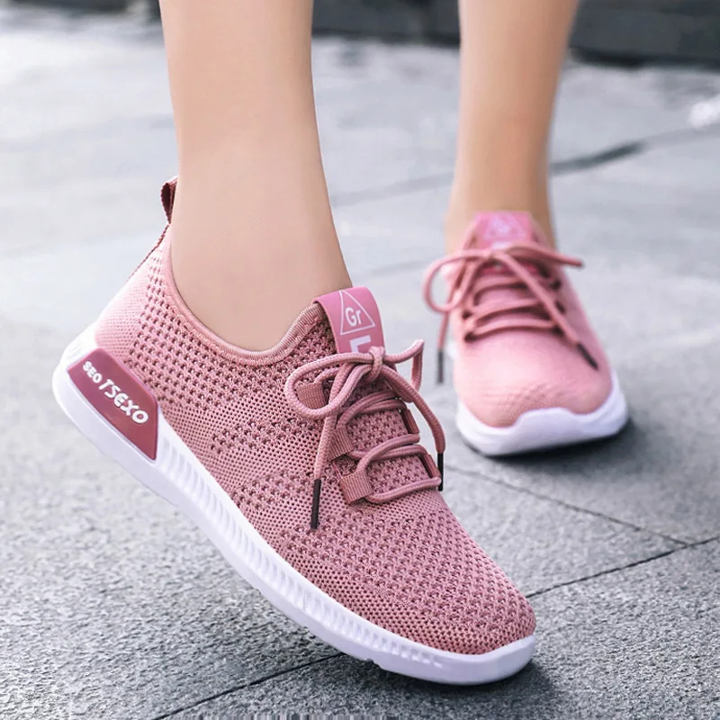 

Women Casual Sport Shoes Fashion Men Running Shoes Weave Air Mesh Sneakers Black White Non Slip Footwear Breathable Jogging