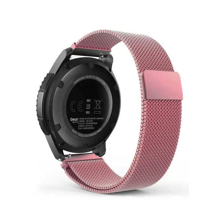 3 pink gold Ремешок для смарт-часов для samsung Шестерни S3 Frontier/классический ремешок для часов Smartwatch Нержавеющая сталь браслет wrisrt ремень ремешок для часов из нержавеющей стали - Цвет ремешка: 3 pink gold