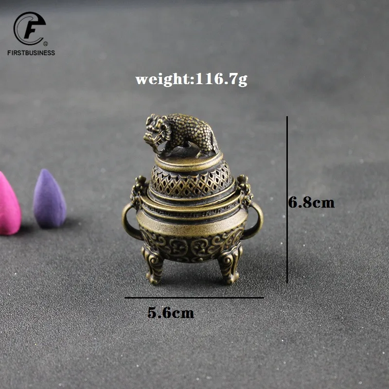 Китайская медная бронзовая горелка для благовоний Будды ладана ручной работы