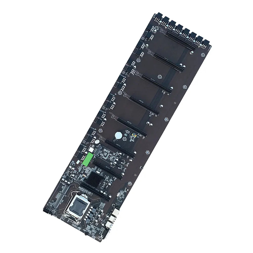 

B75 1155 Pin Motherboard 4 USB LAN DDR3 8 PCIE 16X GPU Graphics Card Mainboard for BTC Mining Support for 1660 2070 3090 Rx580