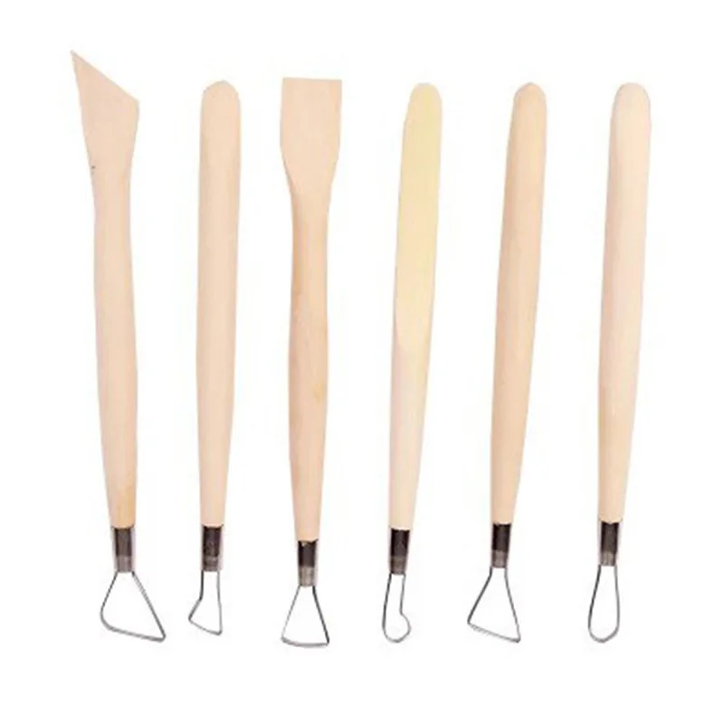 6 шт./компл. Керамика инструменты глиняных скульптур набор инструментов для