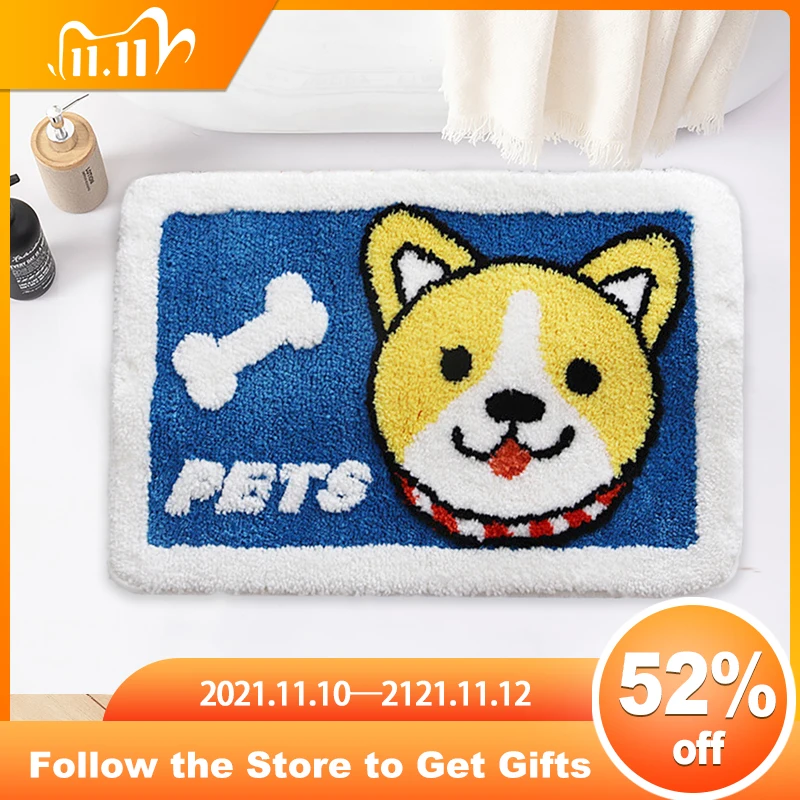 

Super Absorbent Bath Mat Quick Drying Bathroom Rug Non-slip Entrance DoorMat Floor Mat for Hallway Toilet Carpet Xmas Home Decor