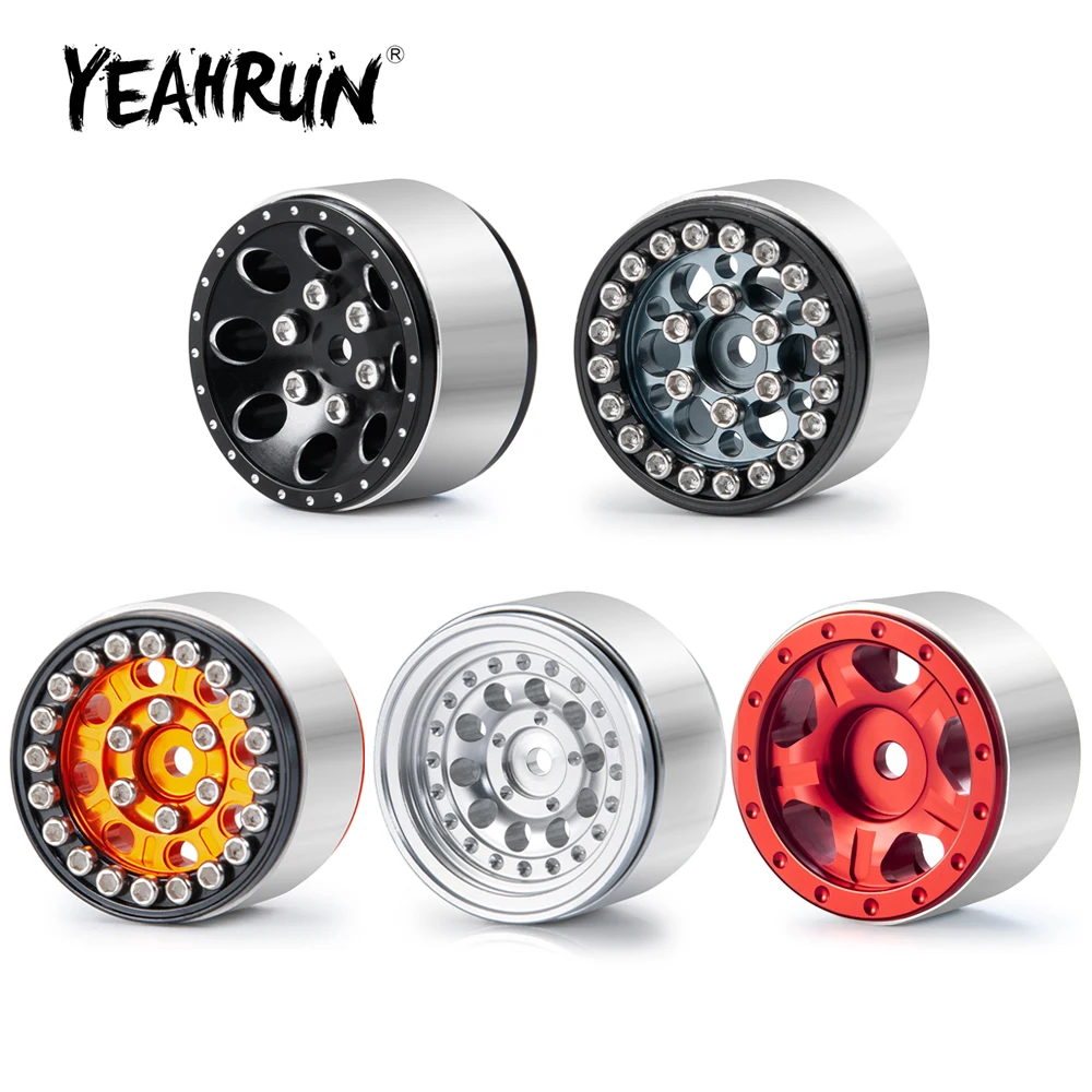 

YEAHRUN 4 шт. металлические микро 1,0 дюйма Beadlock Колесные диски ступицы для Axial SCX24 90081 AXI00001 AXI00002 1/24 RC Гусеничный автомобиль грузовик запчасти