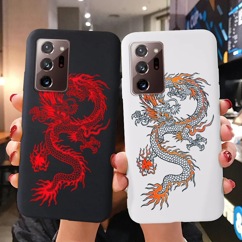

Dragon Painted Case For Samsung Galaxy Note 20 Ultra Cases Silicon Phone Fundas Samsung Note 10 Plus Lite 9 8 Note20 Cover Coque
