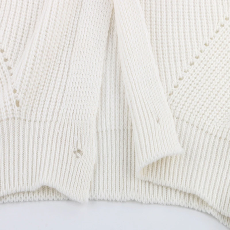 

Women Knitted Cardigans Sweater Fashion Autumn Long Sleeve Loose Coat Casual Button Thick V Neck Solid Female Tops 2021