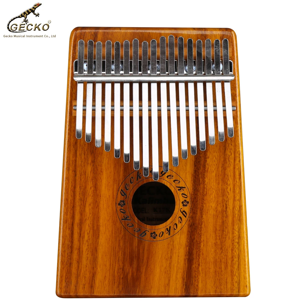 Пианино для большого пальца Gecko Kalimba 17 клавиш высокое качество твердый корпус из