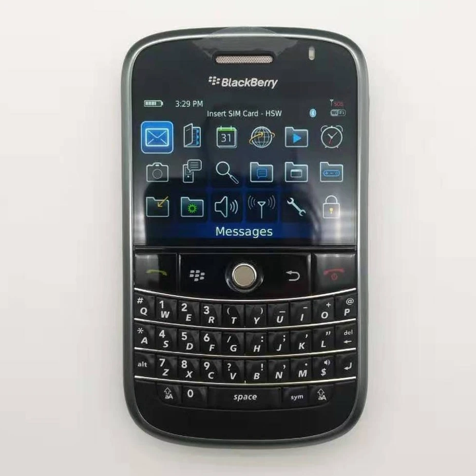 Прямая разблокированный 9000 Blackberry Bold 9000 мобильный телефон gps wifi 3g мобильный телефон Восстановленный