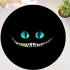 Крутой круглый ковер с изображением Чеширского кота, ковры для гостиной, ковер в области Алисы в стране чудес, напольный коврик, резиновое кресло, украшение для детской комнаты, подарок