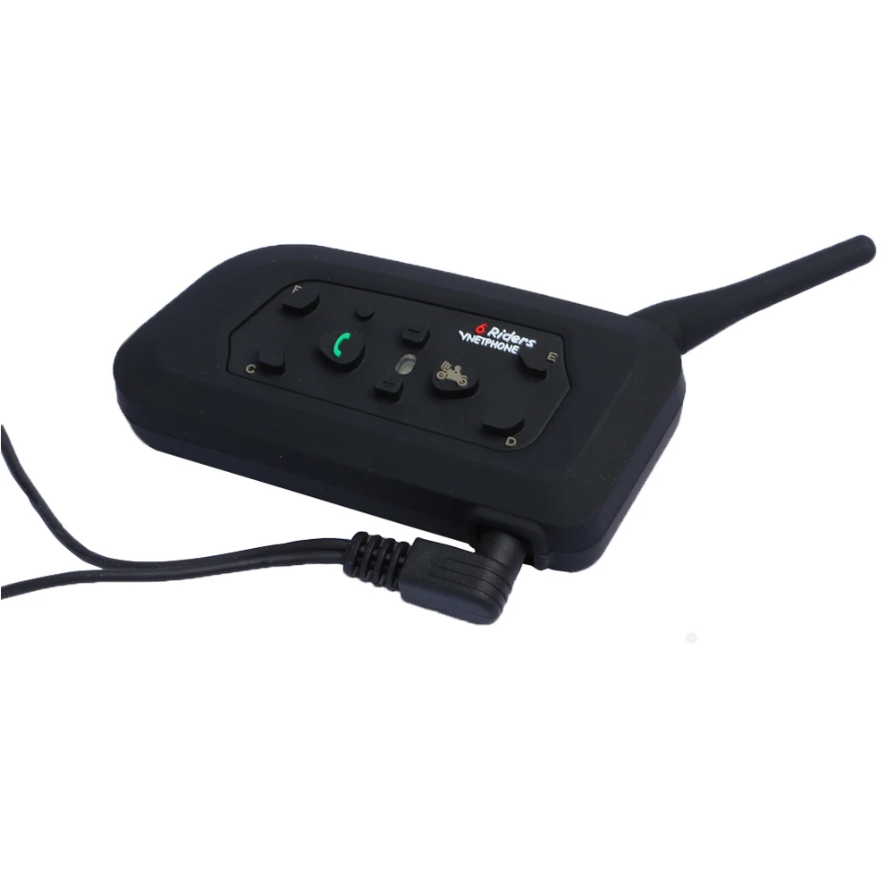

VNETPHONE 1200M Motorcycle V6 Bluetooth Intercom Headset Full Duplex Interphone Wireless Intercomunicador Moto Support MP3