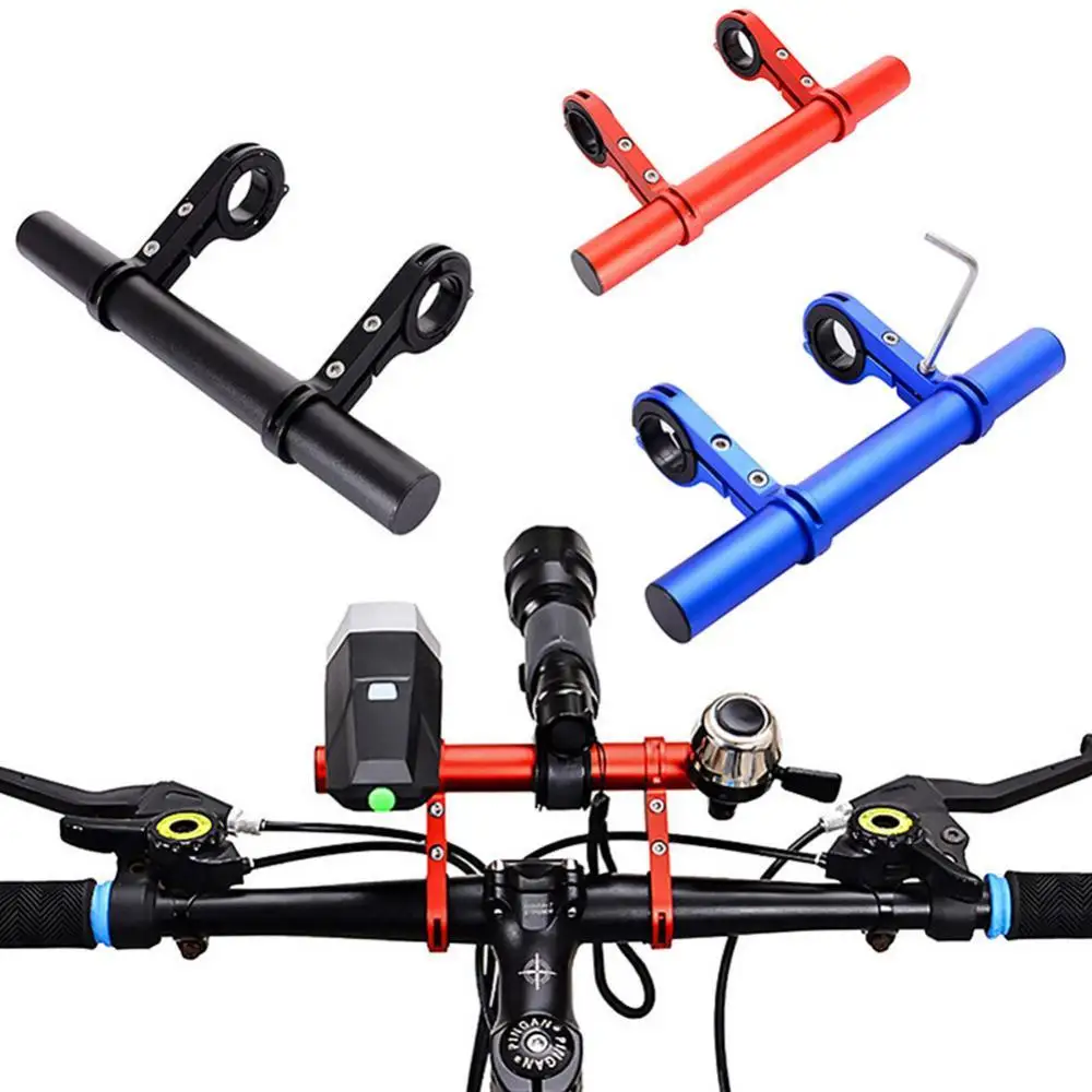 

40%HOT MTB Bike Bicycle Handlebar Flashlight Phone Mount Holder Extended Bar Bracket