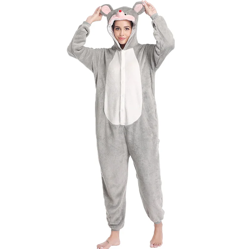 2020 Мышь пижама комбинезон Детские Kigurumi пижамы для мальчиков и девочек Животные