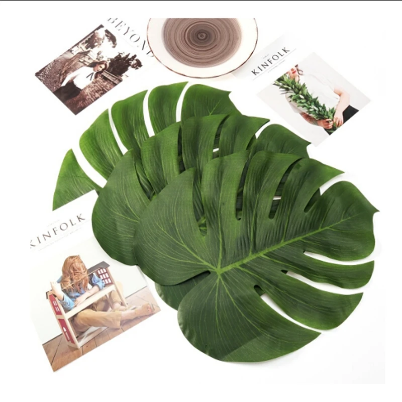 

Artificial Turtle Leaves Simulation Flower Single Flower Accessories Decorative Home Christmas Decoration Green Plant Leaves