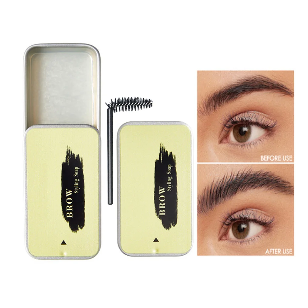 

Гель для бровей водостойкий долговечный 3D Мыло для укладки бровей пушистые брови макияж Лепка воск женская косметика с мягкой кистью