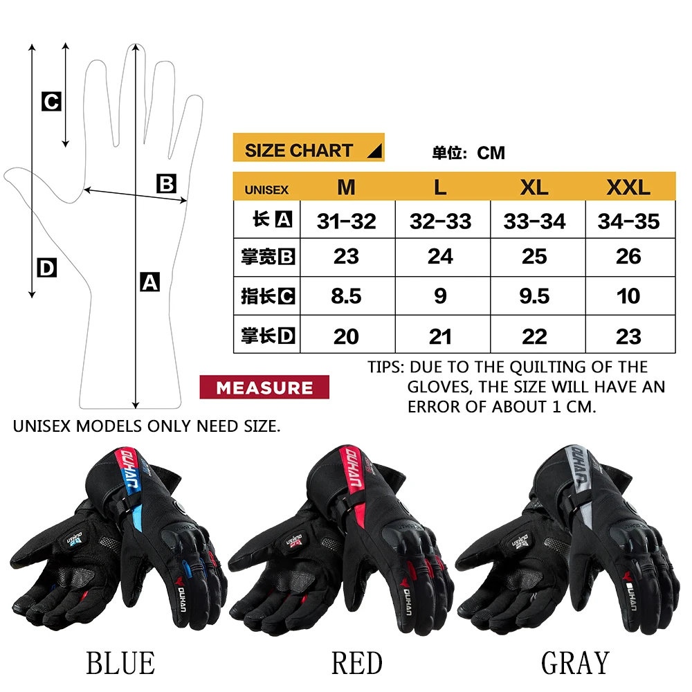 Bestellen Winter Motorrad Handschuhe Konstante Temperatur Heizung Warme Winddicht 100% Wasserdichte Moto Guantes Motorrad Reiten Handschuhe