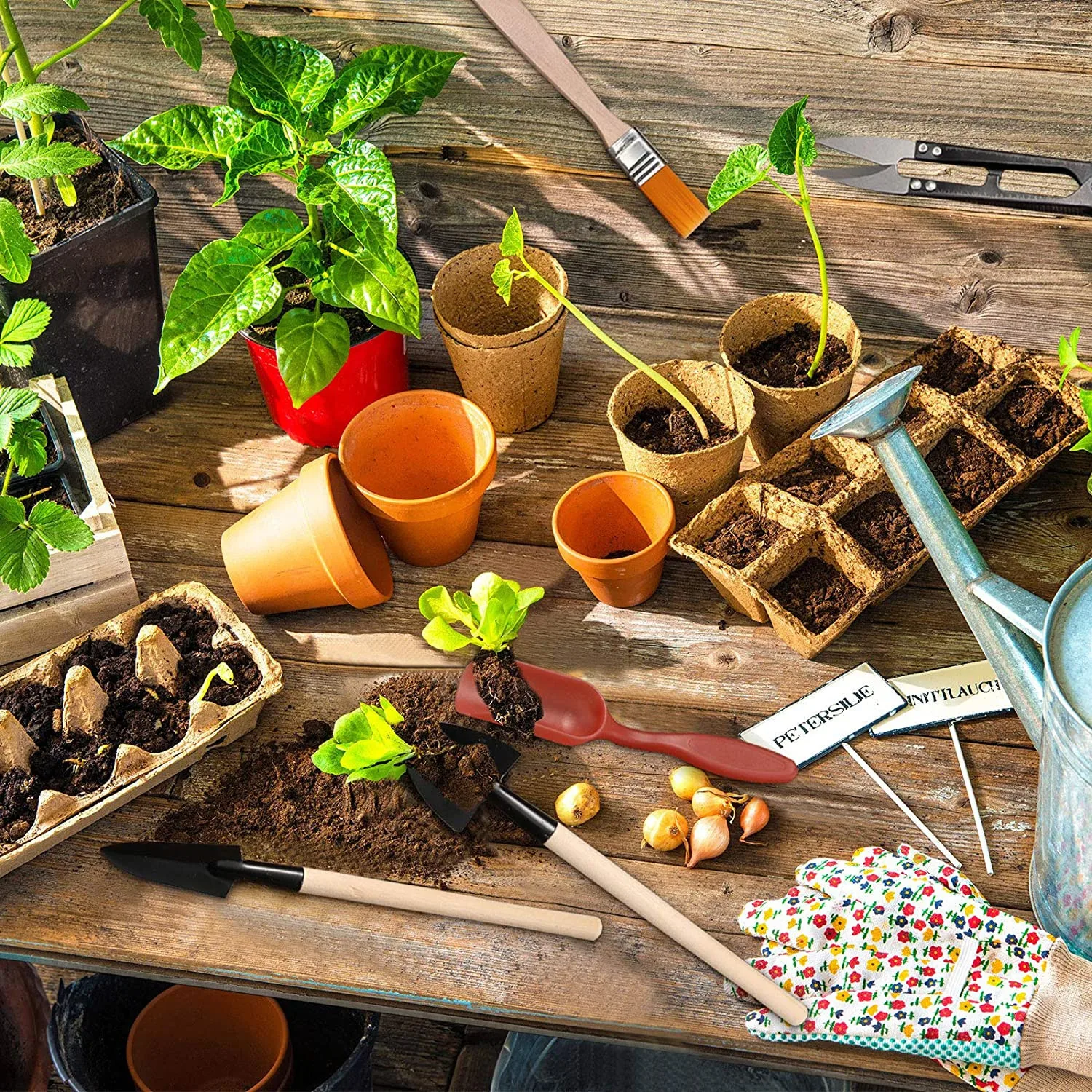 

ZK3 13Pcs Succulent Plant Tool Mini Garden Hand Tool Set Transplanting Tools Miniature Planting Gardening Tool Set for Miniature