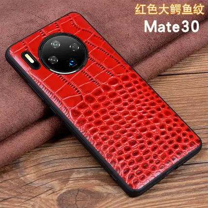2 Модные крокодиловые аксессуары для телефонов, чехол для huawei mate 30, тонкая задняя защитная оболочка для huawei mate 30 Pro 30Pro - Цвет: 2