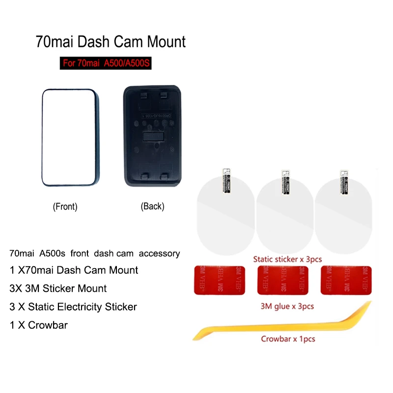 Оригинальное крепление 70mai для видеорегистратора Dash Cam Pro D02 Plus A500 + A500S A800 A800S |