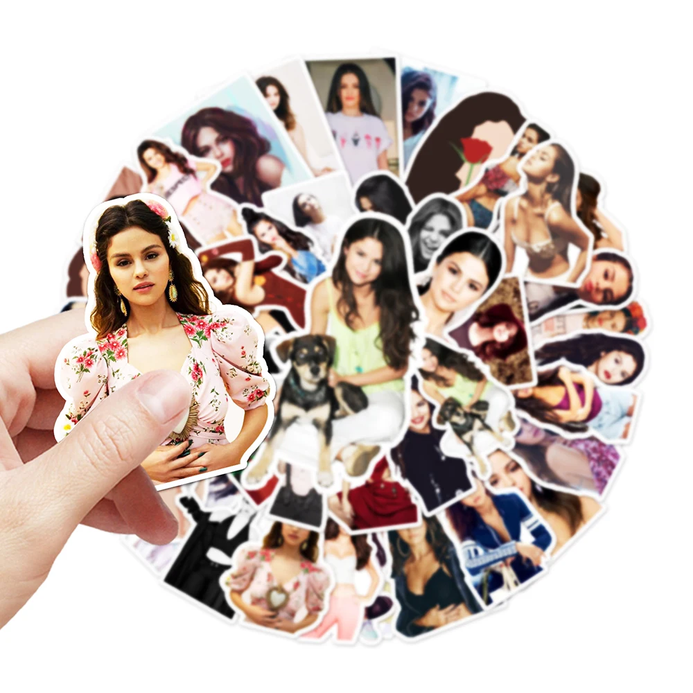 103050pcs singer selena gomez waterproof stickers graffiti decal diy skateboard laptop guitar phone car cool kid sticker toys free global shipping