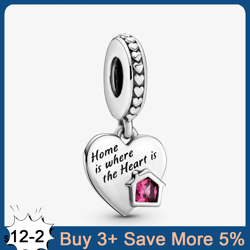 

Подлинные серебряные бусины-подвески в виде сердца для браслета Pandora