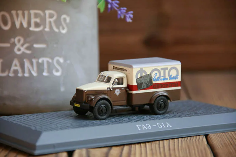 IST 1/72 GAZ-51A советское соединение газ 51A Ван Игрушечная модель грузовика Автомобили сплав винтажные Классические игрушки для детей