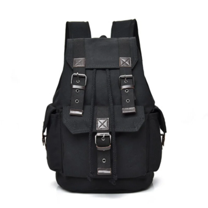 

Canvas Backpack Unisex Backpack Retro Casual Travel Bag Large Capacity Schoolbag Green Backpack Hiking