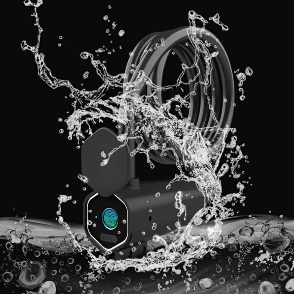 

W16 Fingerprint Unlocking Mobile App Wireless Smart Lock Quick Unlock Electronic Lock For Motorcycle Mountain Bike