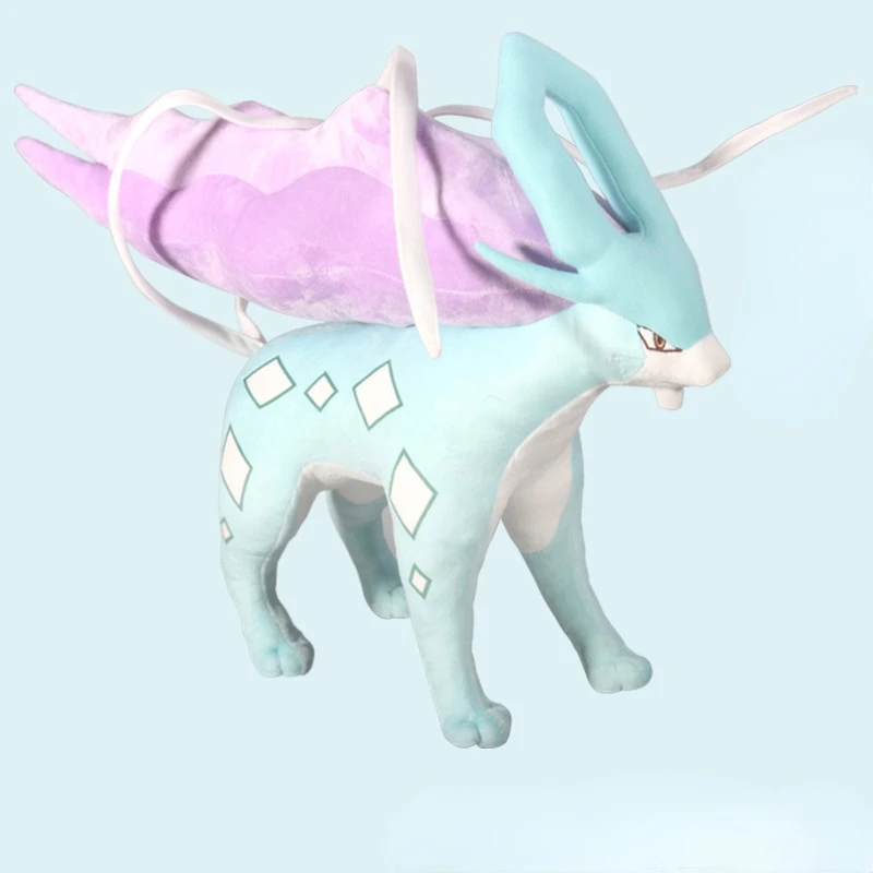 

Pocket Monster Suicune Plush Doll Cartoon Pillow Soft Filler Plush Toys Collection Animal Decoration Best Gift Xmas Children
