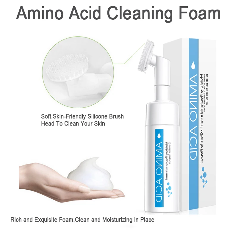 CCPT Новое молочно аминокислотное очищающее средство для лица с щеткой очищающая
