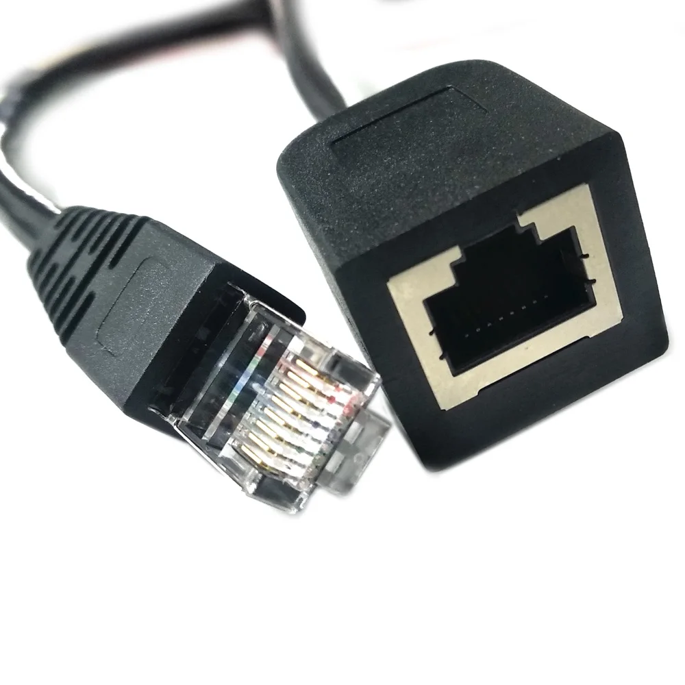 С предотвращением скатывания RJ45 гнездо для женский Штекерный шнур