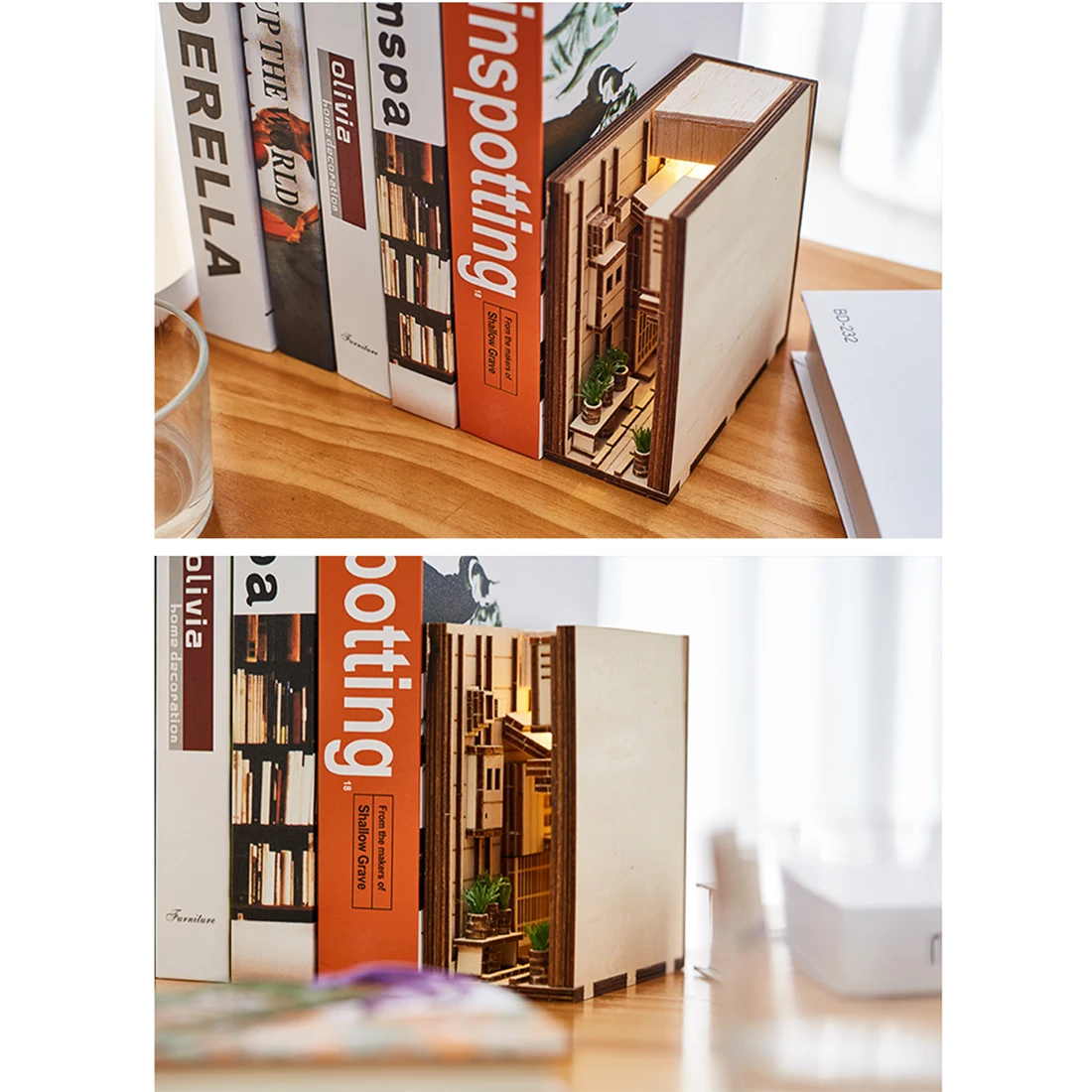 Diagon Alley DIY Деревянные Художественные книжные подставки в сборе модель книги