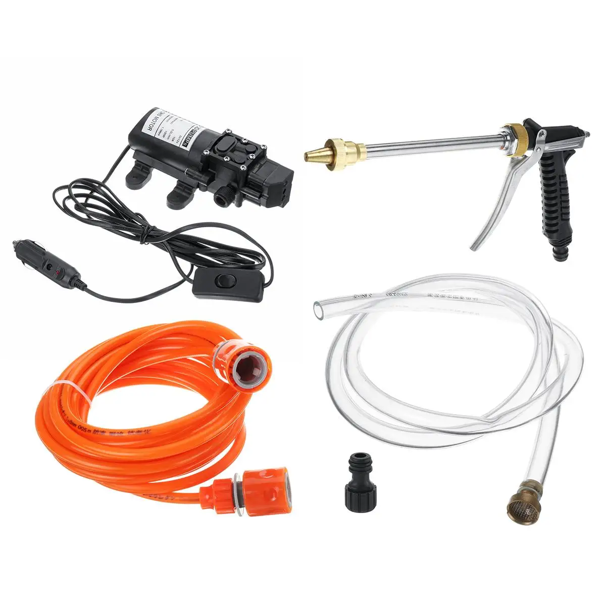 

12V 100W автомобильных моек Пистолеты насос высокого Давление очиститель электрическая очистная автоматическое устройство для ухода за автомобилем Портативный стиральная машина