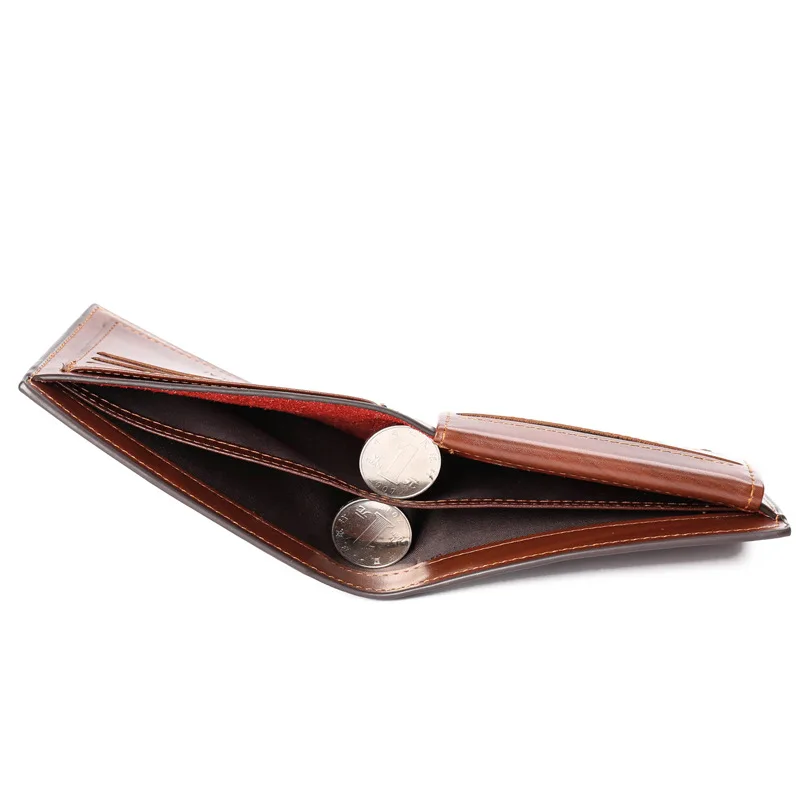 

AliExpress Supply Fashion Korean Men's Short Wallet Guangzhou Leather Men's Wallet Wholesale Spot