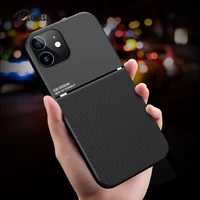 magnet phone case for iphone 12 mini 12 pro max shockproof case cover on for apple iphone 12mini 12pro max leather cover fundas