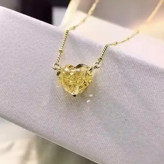 

2021 Новое Ожерелье s925 серебро в форме сердца простое темпераментное ожерелье женское ожерелье до ключиц