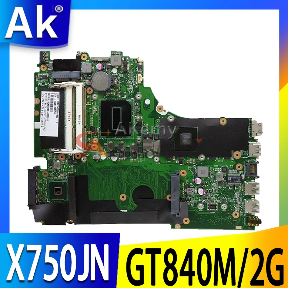 AK X750JN GT840M/2 ГБ I5 4200HQ материнская плата для For Asus X750J k750J A750J X750JB Материнская
