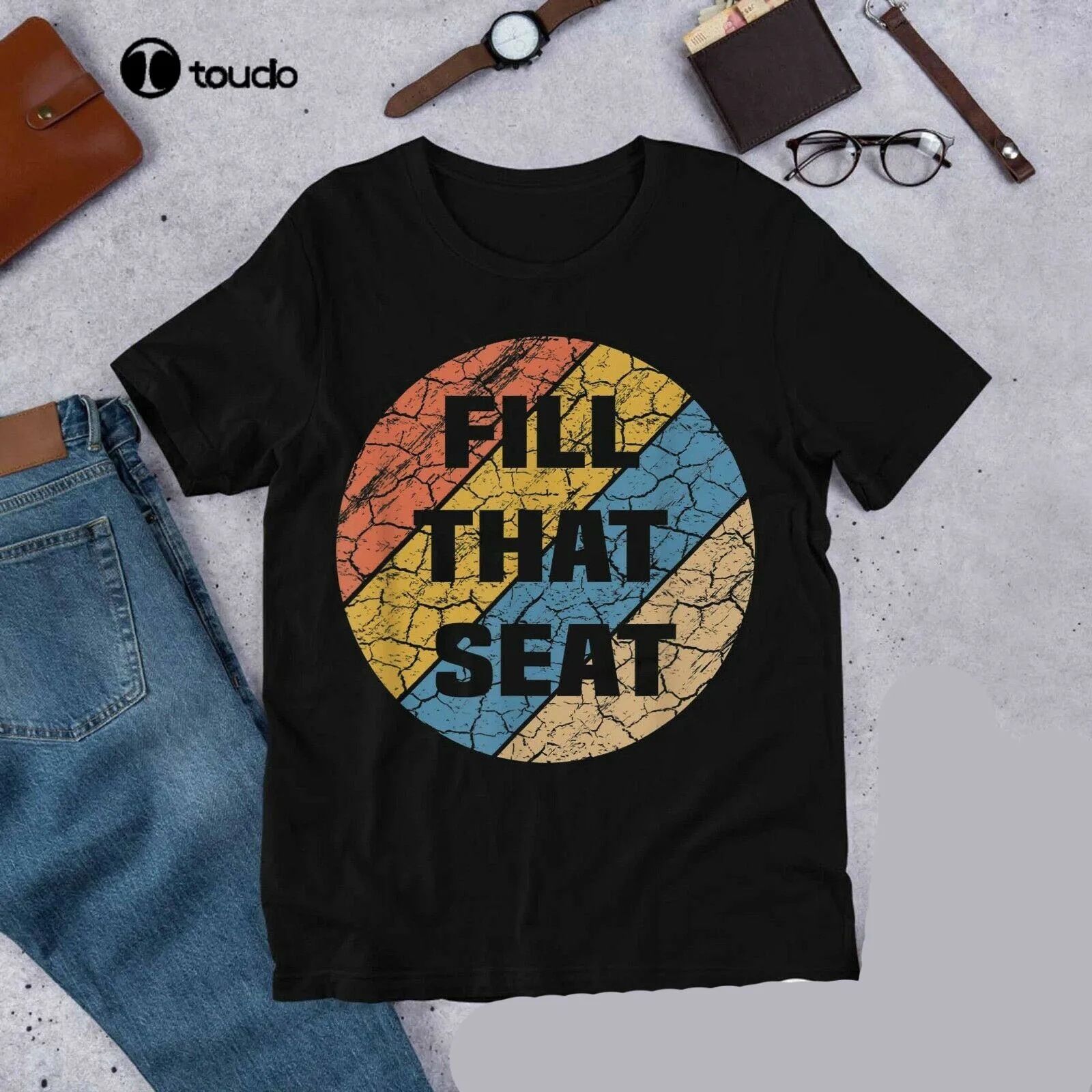 

Retro Vintage Fill That Seat T-Shirt, Unisex tee