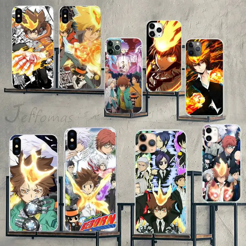 

Hitman Reborn anime Phone Case for iPhone 7 8 11 12 13 mini pro X XS XR MAX Plus
