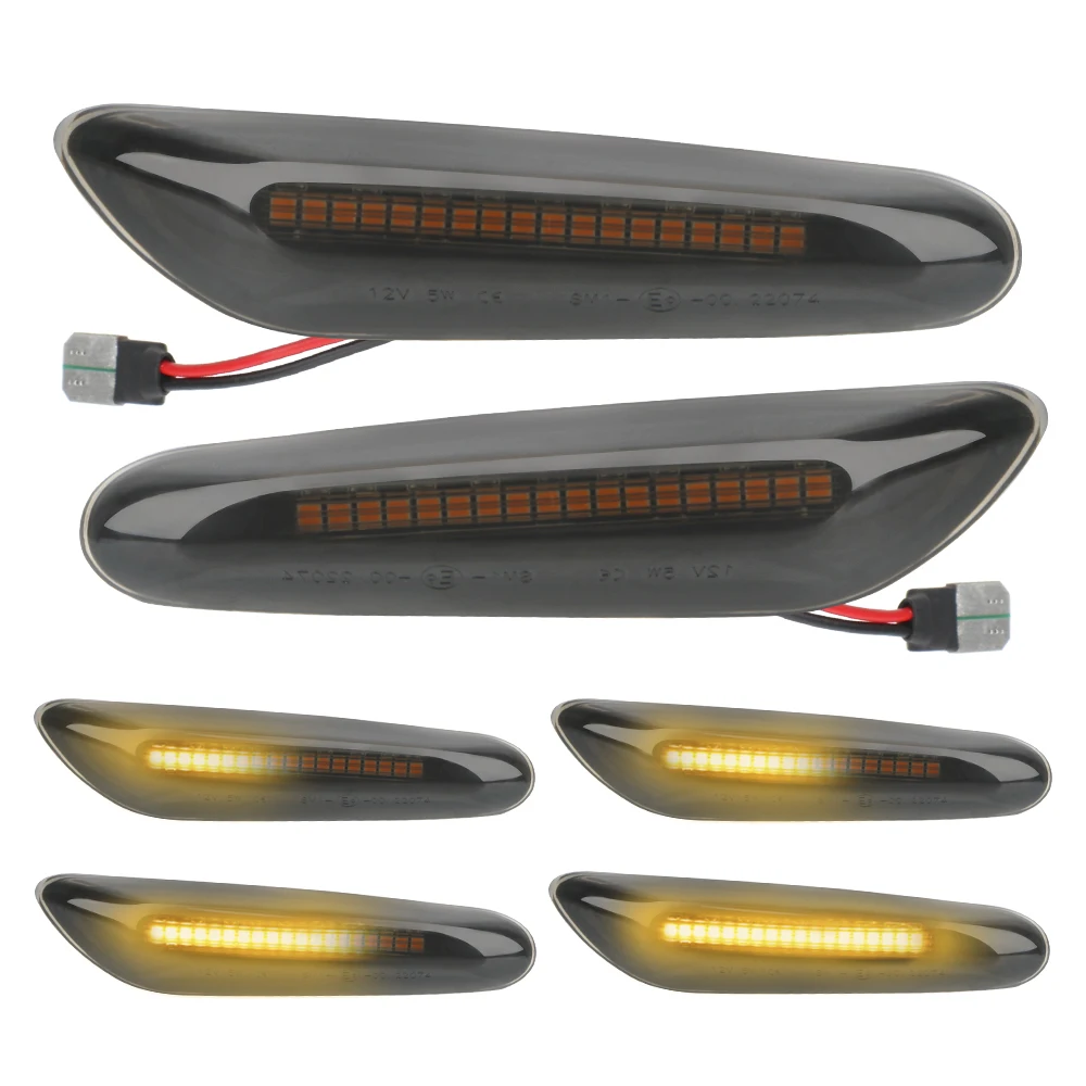 

Error Free Flowing Water Car Indicator Dynamic LED Side Marker Light Turn Signal Lights For BMW E90 E91 E92 E93 E60 E87 E82 E61