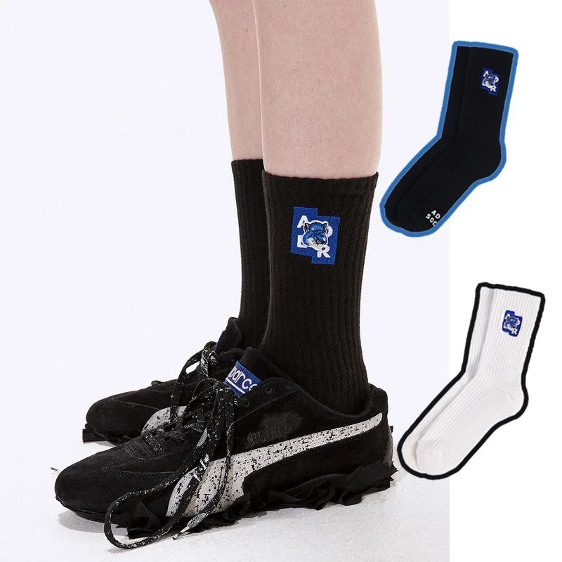 Ader Error и вышитым Лисом из носок для мужчин женщин хлопка хорошего качества цвет: