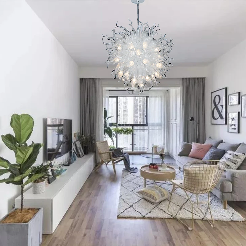 Blown Glass Chandeliers New Design Clear Round Balls Murano Chandelier Light | Освещение