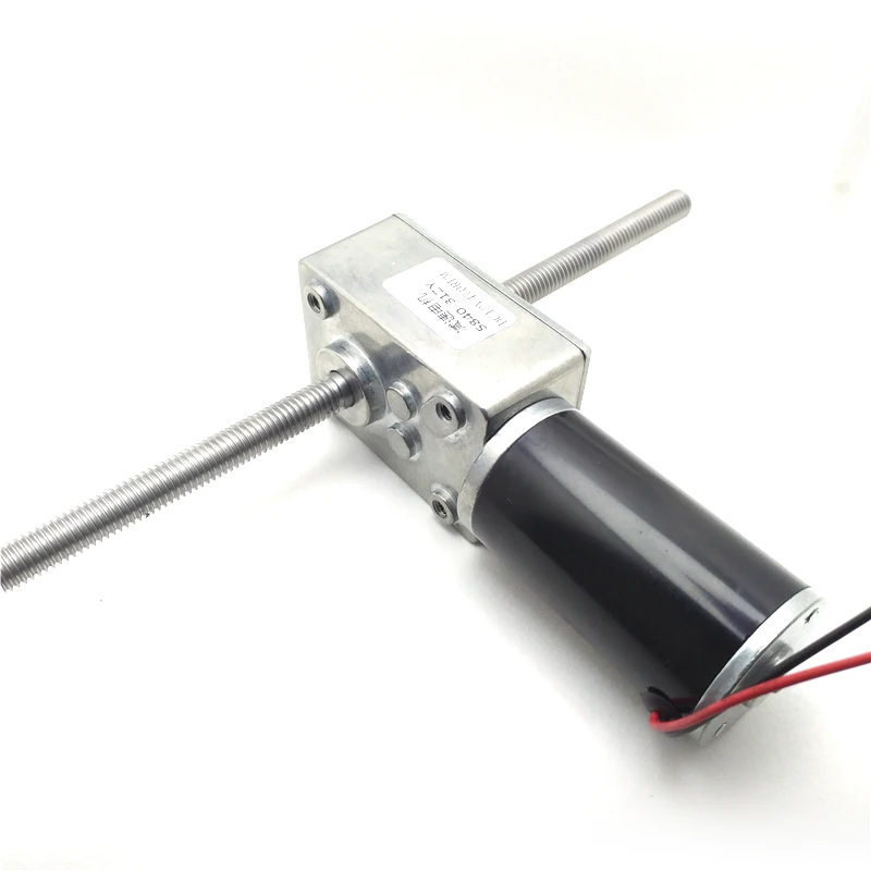 Червячный мотор-редуктор постоянного тока M8 с двойной резьбой 12 В 24 фланцем