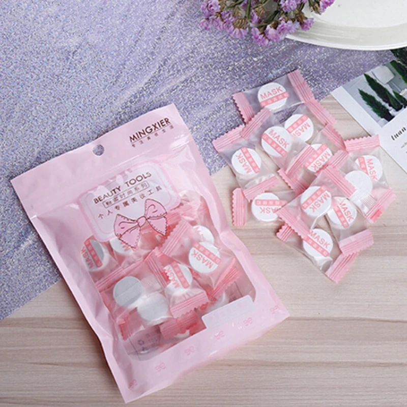 

30pc/Bag DIY Face Skin Care Wrapped Masks Paper Ultra-Thin Moisturizing Disposable Compression Facial Mask Cotton Facial Sheet