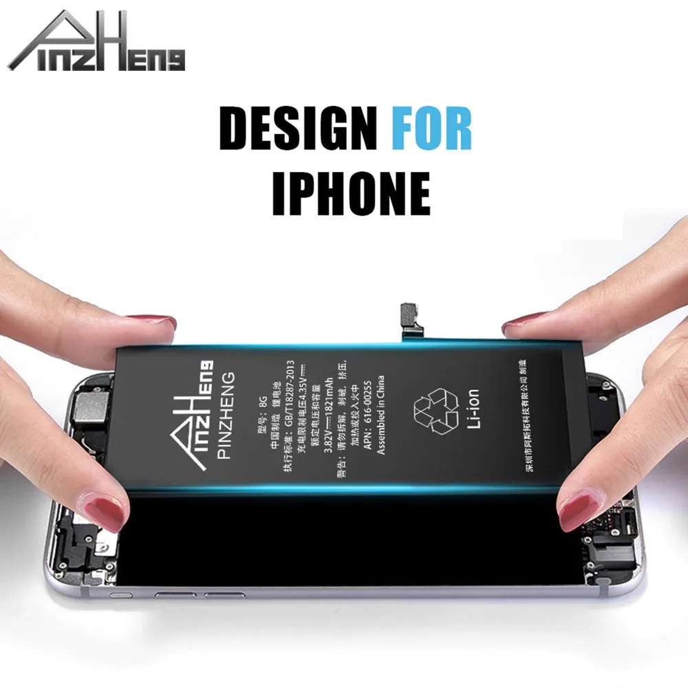 10 шт./лот PINZHENG батарея для Apple iPhone 6 6s 7 8 plus Замена Аккумулятор мобильных телефонов