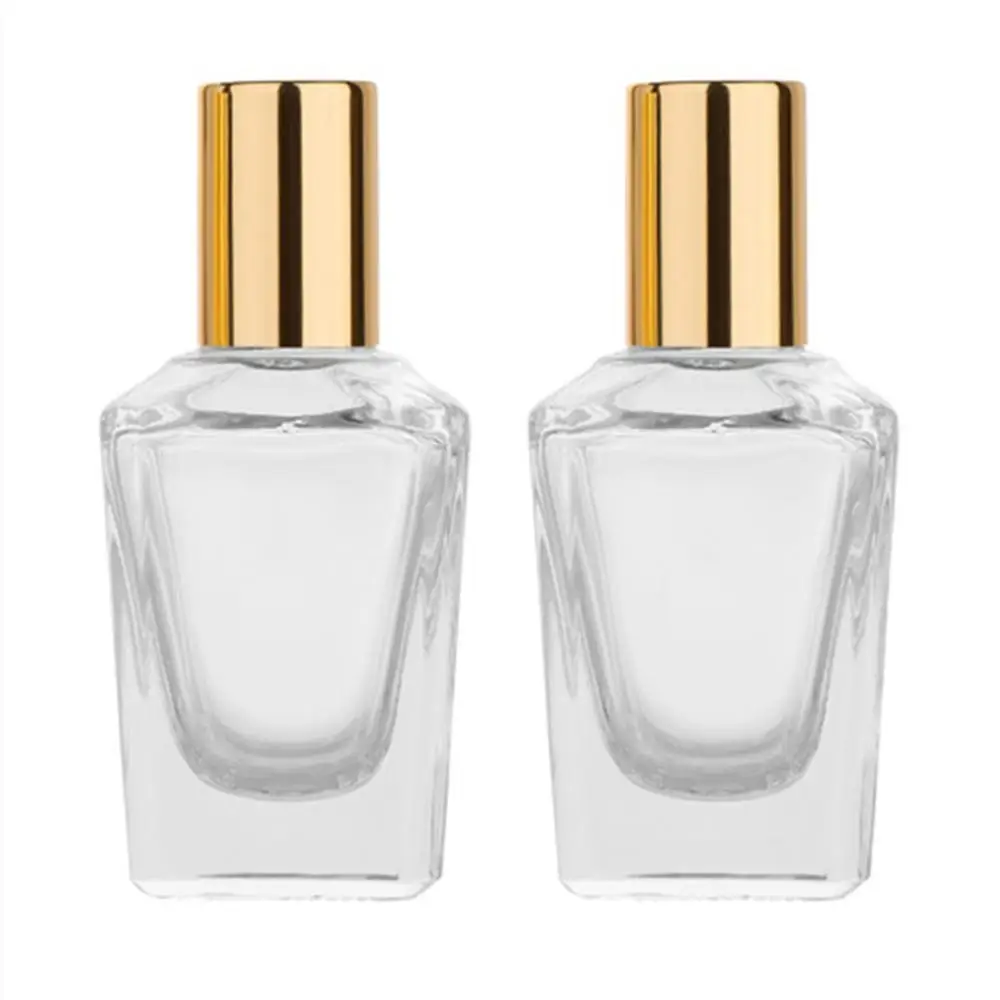 1/5 шт 15 мл Портативный квадратный стеклянный бутылка с роликом Мини стеклянные