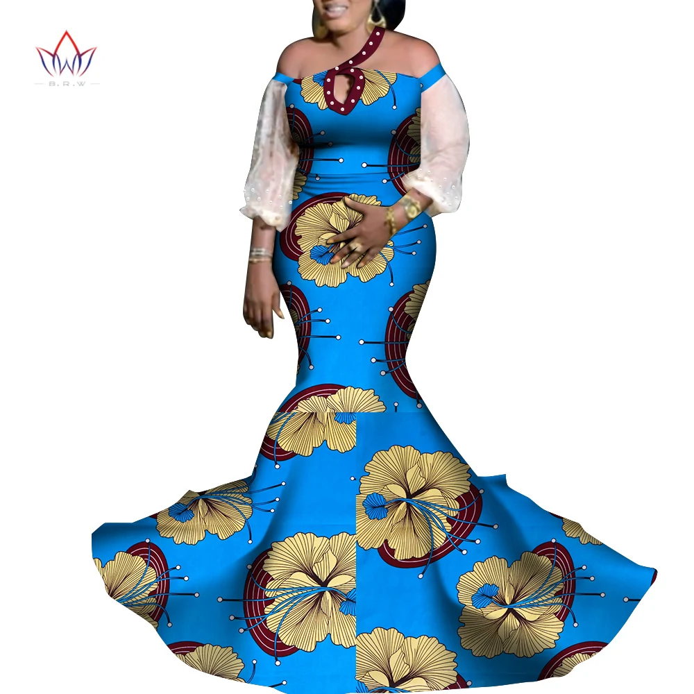 

2021 африканские платья для женщин Модный дизайн Дашики дамы базин богатые Макси платье Дашики традиционные костюмы Дашики WY9338