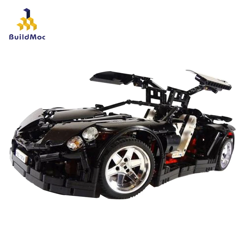 BuildMoc Vampire GT Deluxe черная модель внедорожника строительные блоки Наборы кубиков